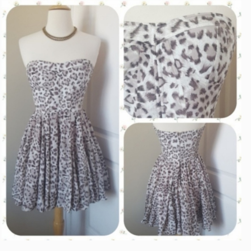 Greylin Silk strapless dress